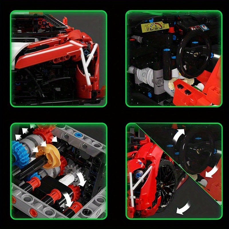 3611pcs Sports Car Building Block Set - Birthday Christmas Halloween