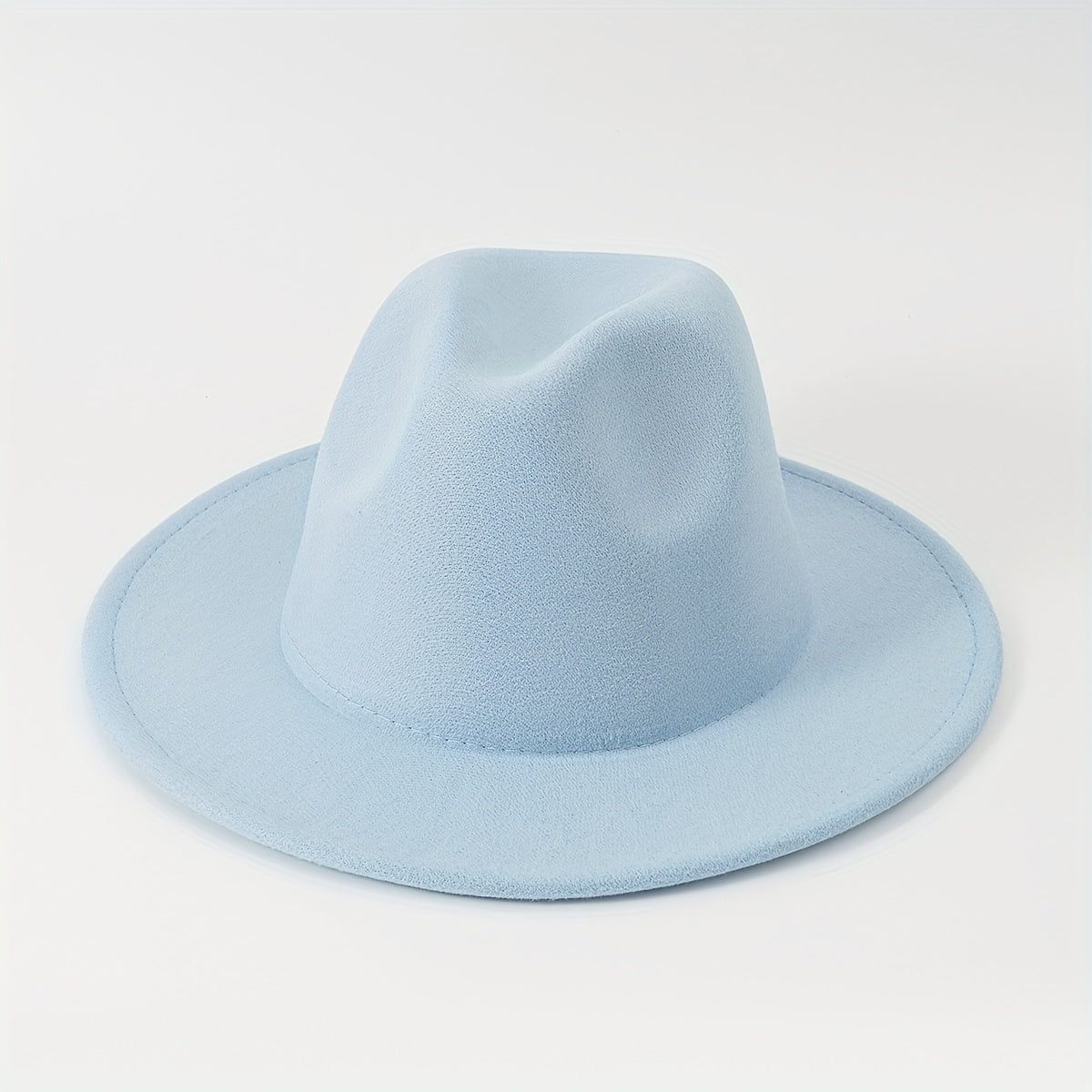 Candy Fedora Cap Cowboy Wide Brim Couple Jazz Hat Stylish Unisex Felt Hat