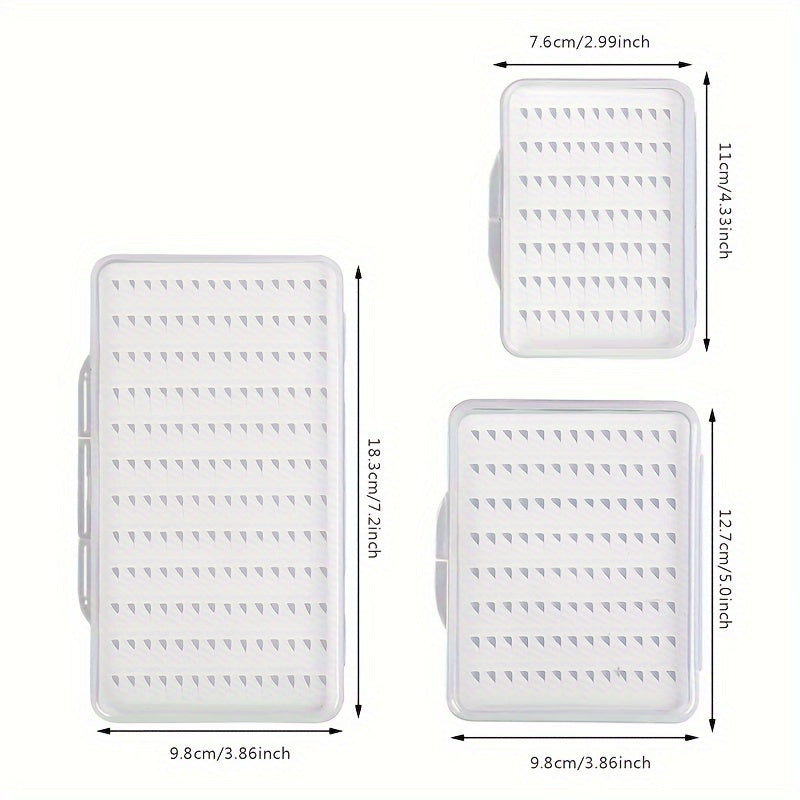 1pc Fly Fishing Bait Box Transparent Fly Hook Storage Box Outdoor Fishing Tackle