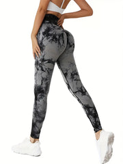 Tie Dye High Waist Hip Lift Yoga Leggings