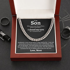 Boys Stainless Steel Chain Necklace Gift for Son