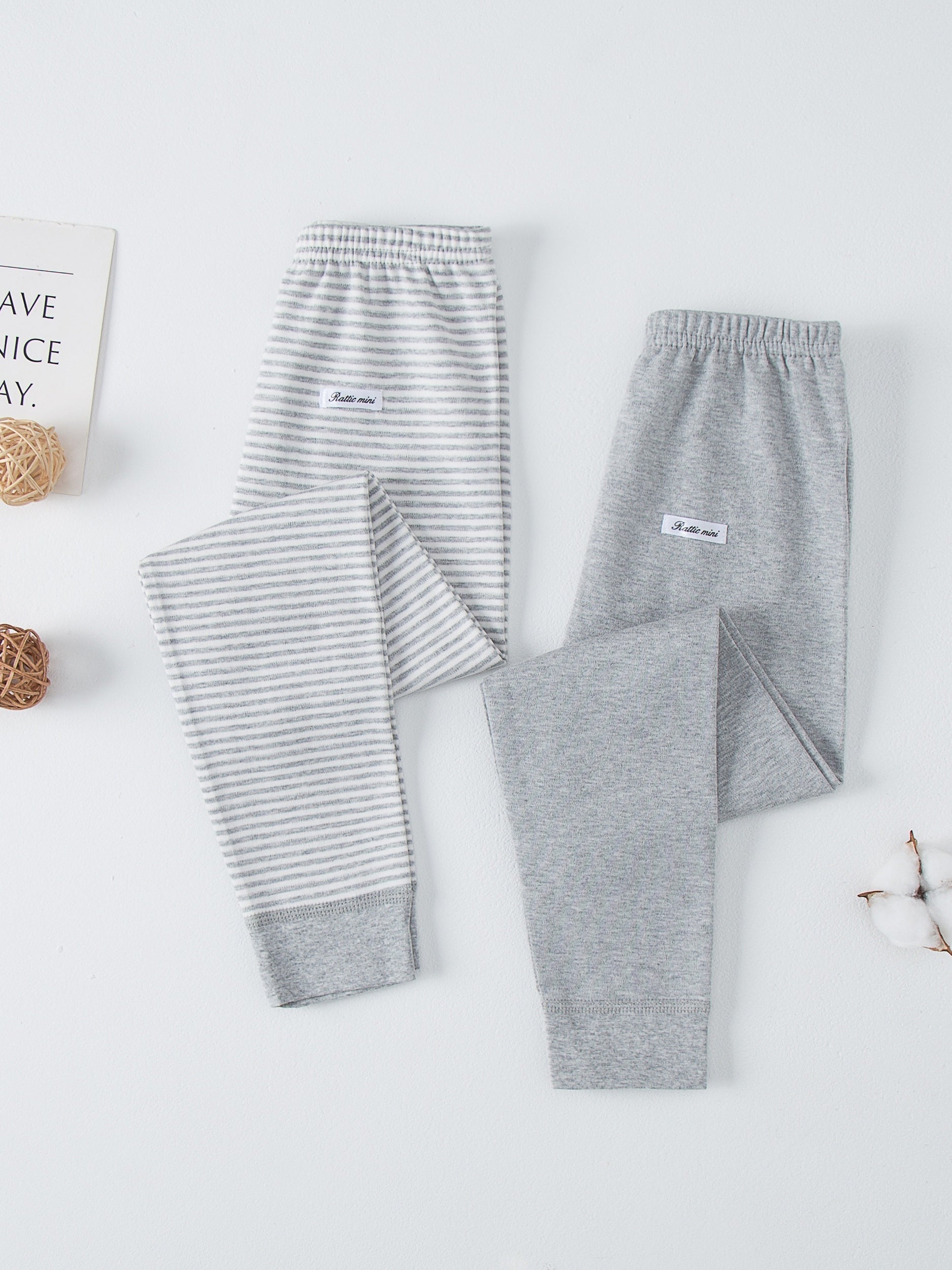 2 Boys Cotton Lounge Pants Comfy Fit Casual Underpants for Spring Fall