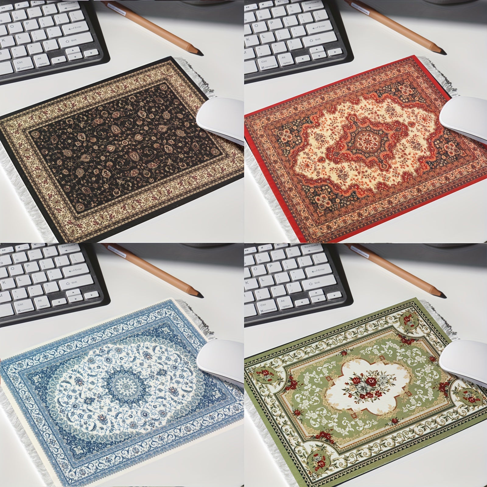 Oriental Style Rug Mouse Mat - Computer Carpet Mouse Pad