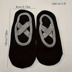 Women's Cross Strap Non Slip Yoga Socks with Extra Grips