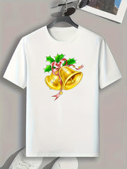 Bell Print Men's Graphic T shirt for Summer
