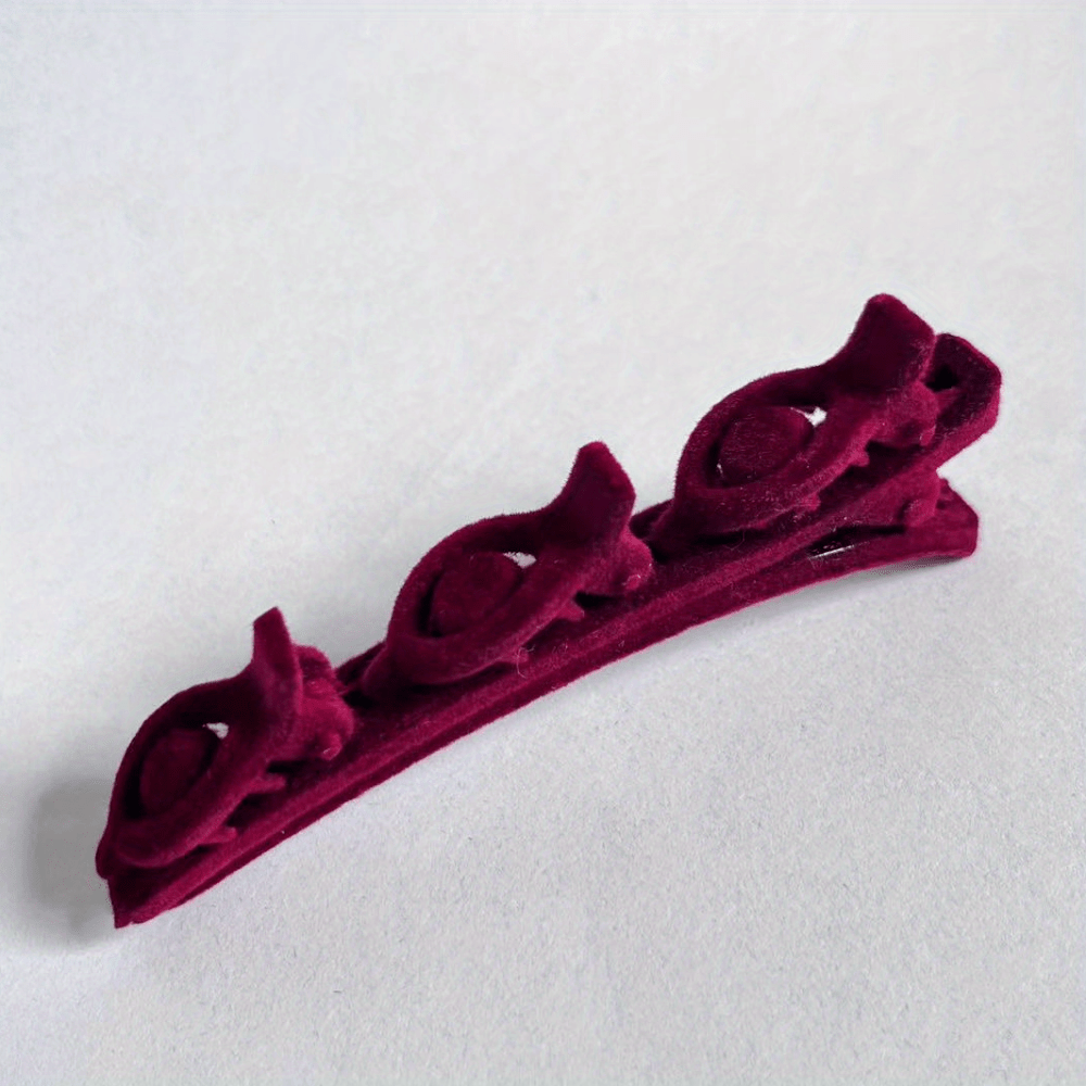 Flocking Braiding Hair Clip for Women Girls