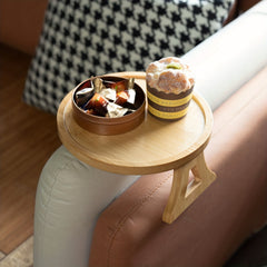 Bamboo Sofa Armrest Clip-On Tray Couch Arm Table Couch Armrest TV Tray