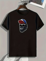Chimp Print Men's Comfy T-shirt - Breathable Tee for Summer