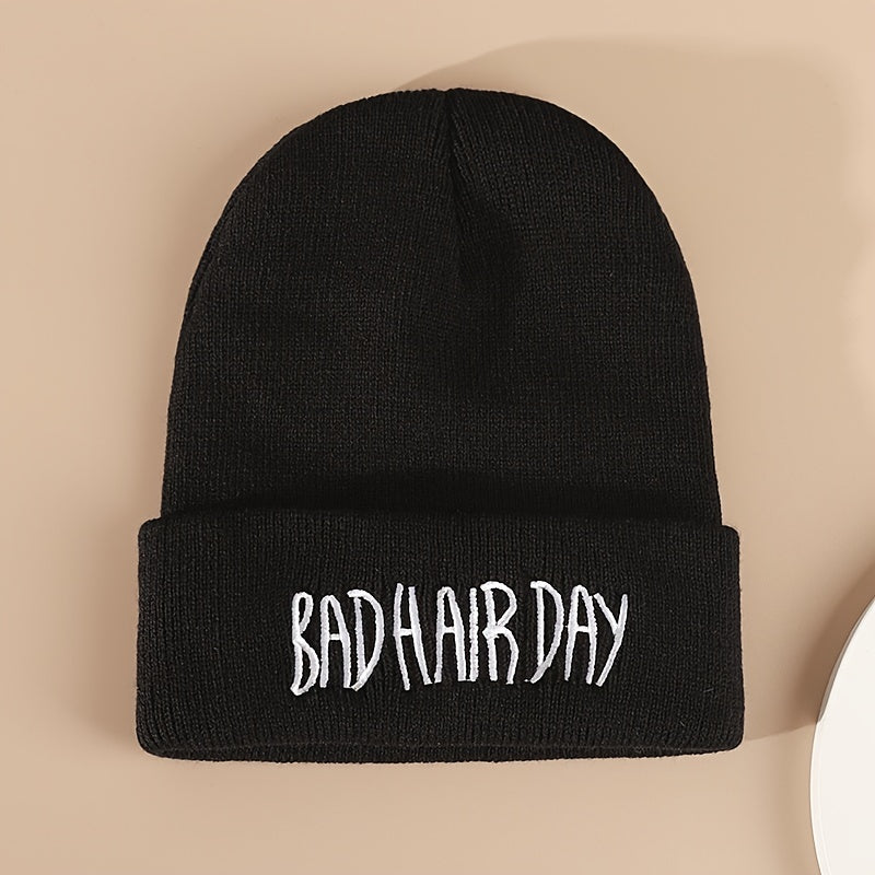 Hip Hop Knitted Hat Embroidered Beanie