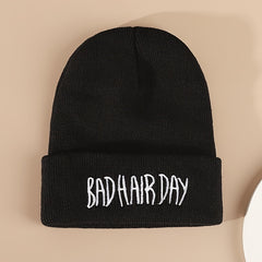 Hip Hop Knitted Hat Embroidered Beanie