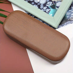 Wood Grain Glasses Case Portable Glasses Case