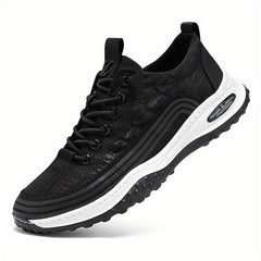 Crocodile Pattern Men's Sneakers For Jogging Gym