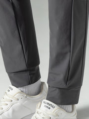 Men's Quick Drying Stretch Trousers with Zipper Pocket