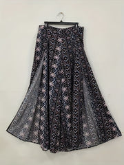 Boho Ethnic Print High Waist Skort for Women