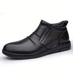 Men's Pointed Toe Oxford Boots Zipper Dress Shoes Formal High Top