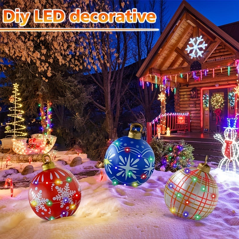 Large Inflatable Christmas Decorative Ball 59 94 Cm Outdoor Ornaments