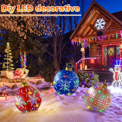 Large Inflatable Christmas Decorative Ball 59 94 Cm Outdoor Ornaments