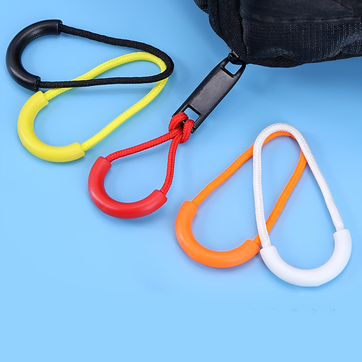 6pcs Heavy Duty U Shape Nylon Zipper Pulls Zipper Tags Zipper Extension
