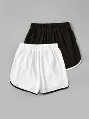 2pcs Toddler Girls Casual Shorts Kids Summer Bottoms