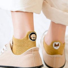 10 Pairs Cartoon Animal Funny Ankle Socks Women's Stockings