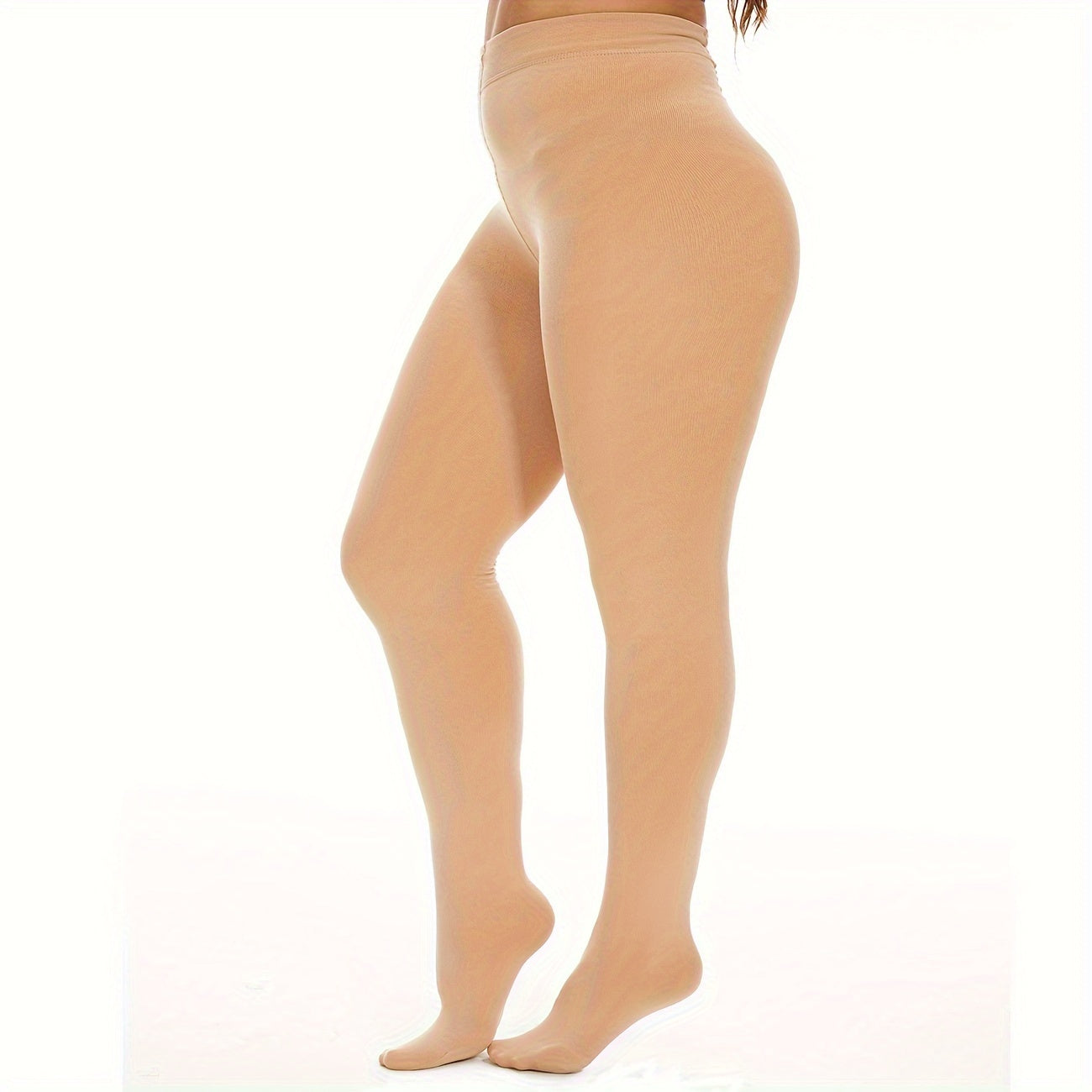 High Waist Tummy Control Fleece Lined Pantyhose