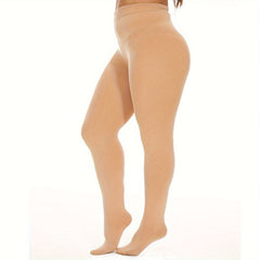 High Waist Tummy Control Fleece Lined Pantyhose