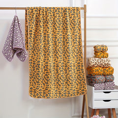 Absorbent Leopard Towel Set for Bathroom and Pool