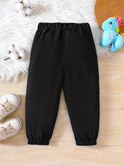 Cartoon Unicorn Print Boys Active Sweatpants Quick drying Jogger Sports Pants