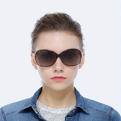 Oval Frame Sunglasses Vintage Cat Eye Glasses UV400
