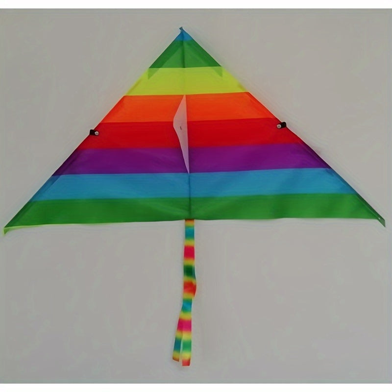 Rainbow Triangle Kite for Outdoor Fun