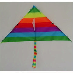 Rainbow Triangle Kite for Outdoor Fun