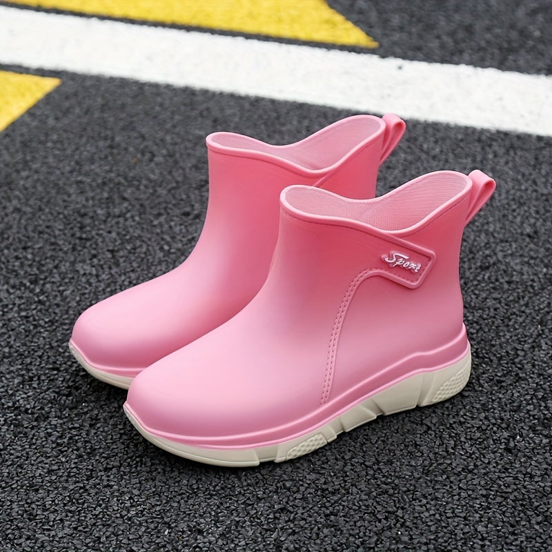 Short Tube Thick Bottom Anti skid Women's Rain Shoes