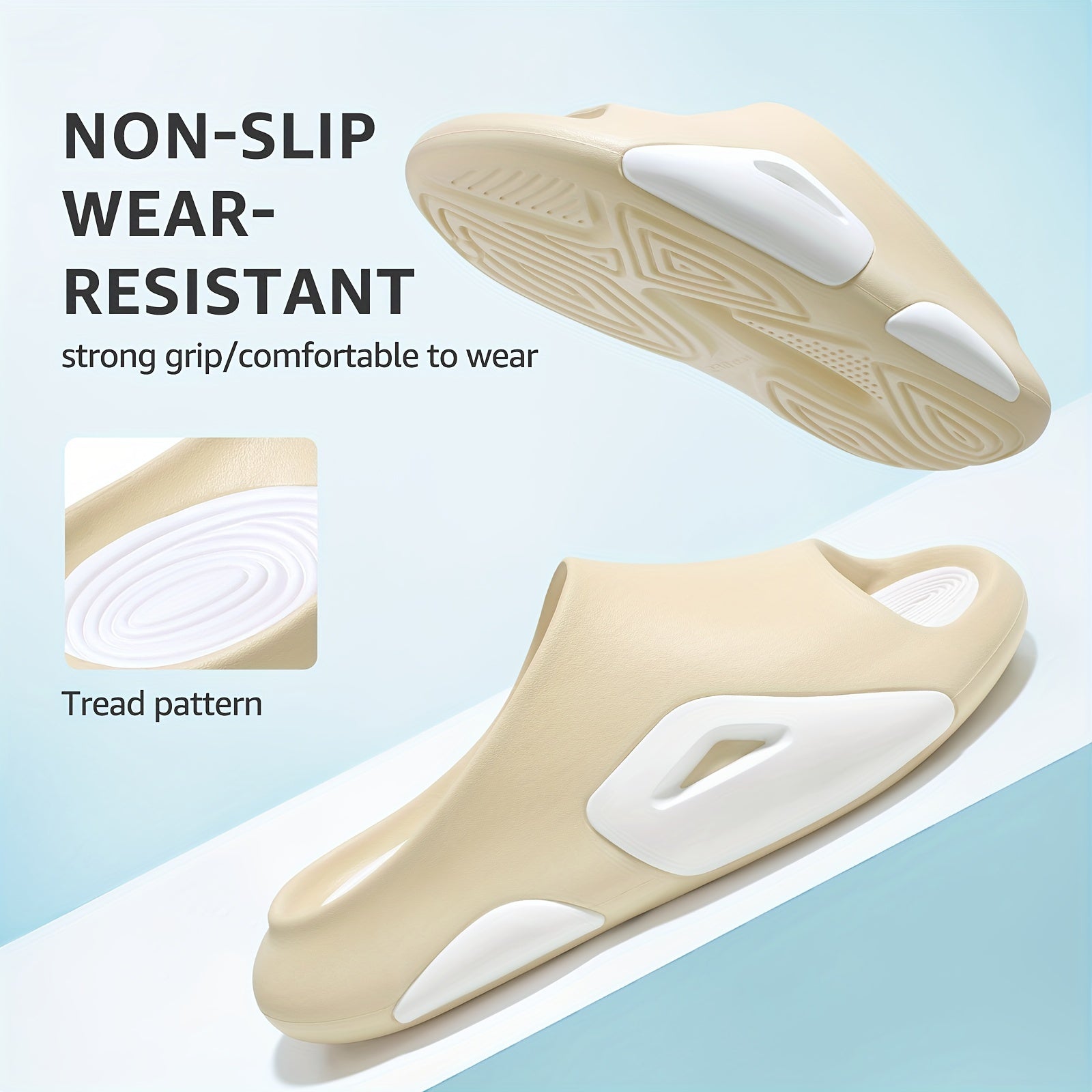 STQ Women's Non slip Cloud Slides Pillow Slippers
