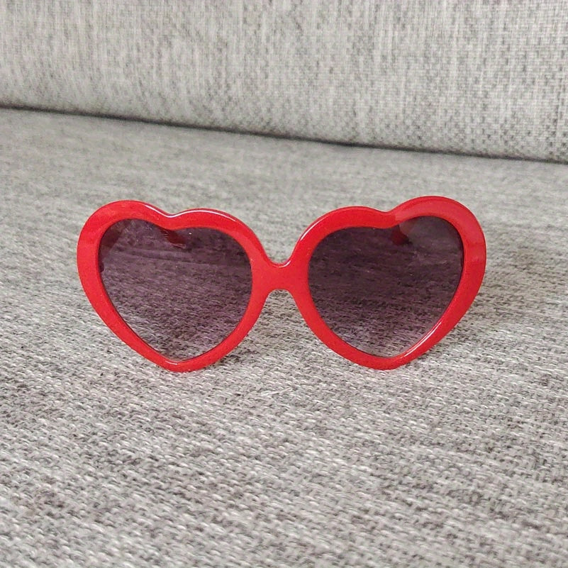 Cartoon Heart Frame Y2K Sunglasses Sun Protection for Kids