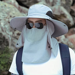 UV Sun Protection Fishing Cap with Removable Flap