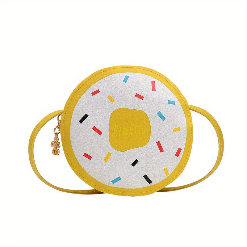 Kids Donut Crossbody Bag Small Round Shoulder Bag Coin Purse