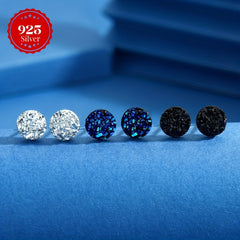 925 Silver Stud Earrings Sparkling Jewelry Gift for Girls
