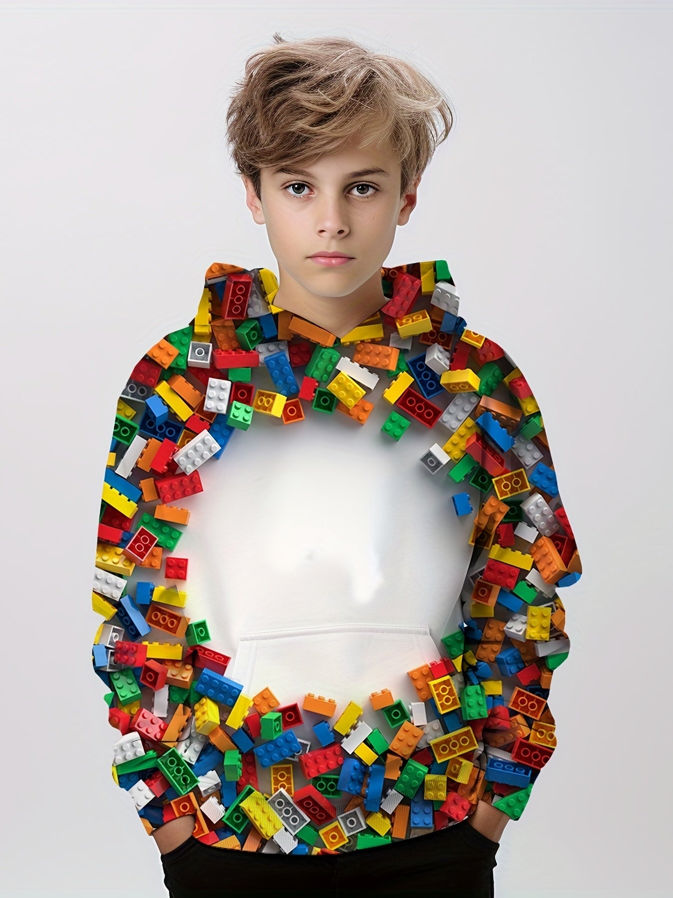3D Print Boys Hooded Sweatshirt Spring Fall Kids Clothing