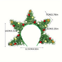 Sequins Christmas Tree Headband Women Girls Hair Accessories