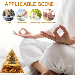 Natural Crystal Pyramid Healing Energy Reiki Chakra Meditation