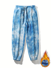 Men's Drawstring Warm Fuzzy Sweatpants Thermal Jogger Pants