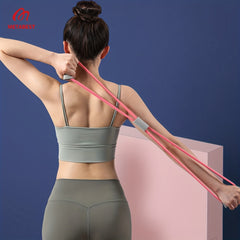 METABEST 8 Shaped Yoga Resistance Rope Elastic Stretching Strap