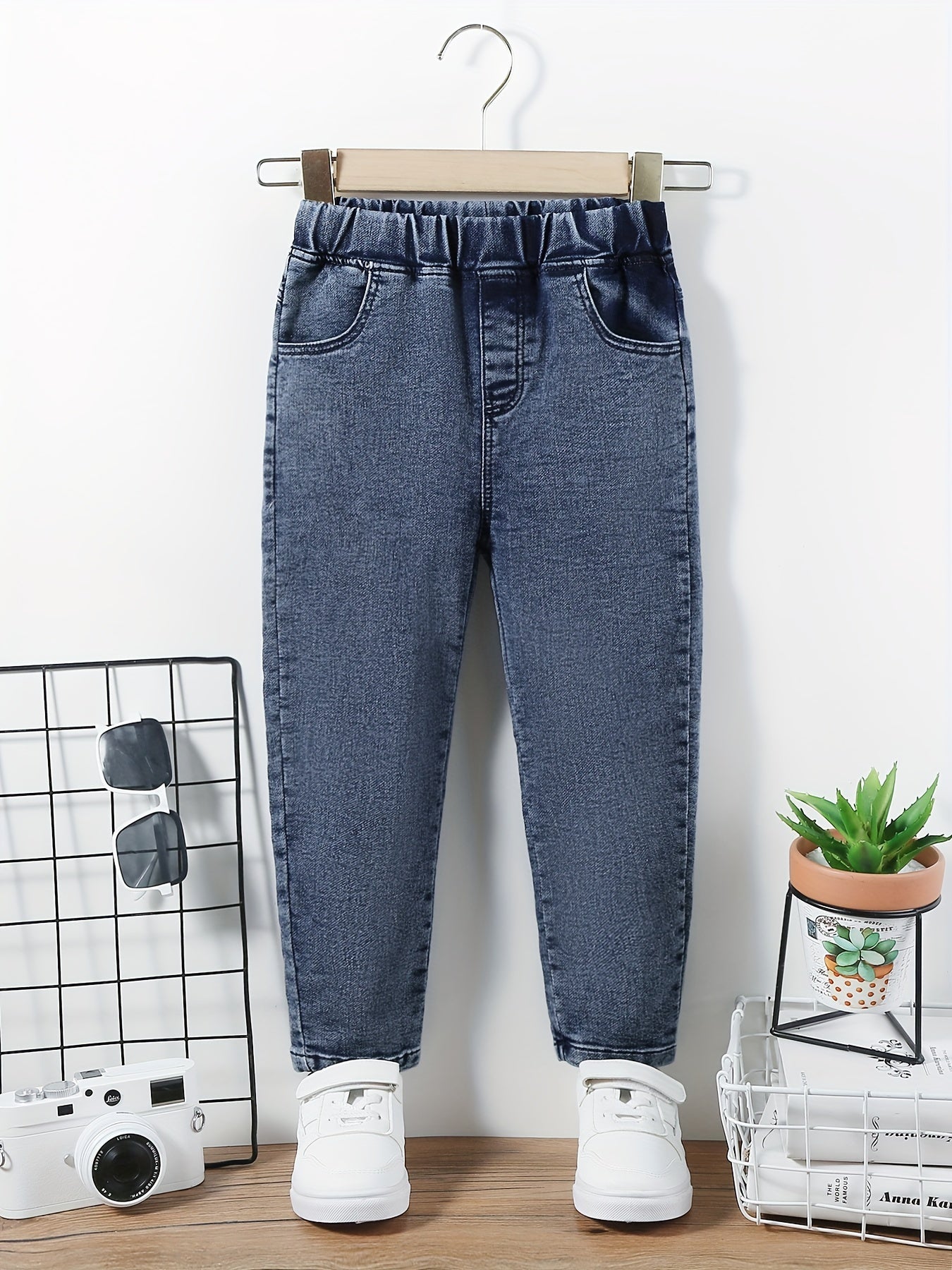 Boys Casual Denim Pants with Pocket for Spring and Autumn