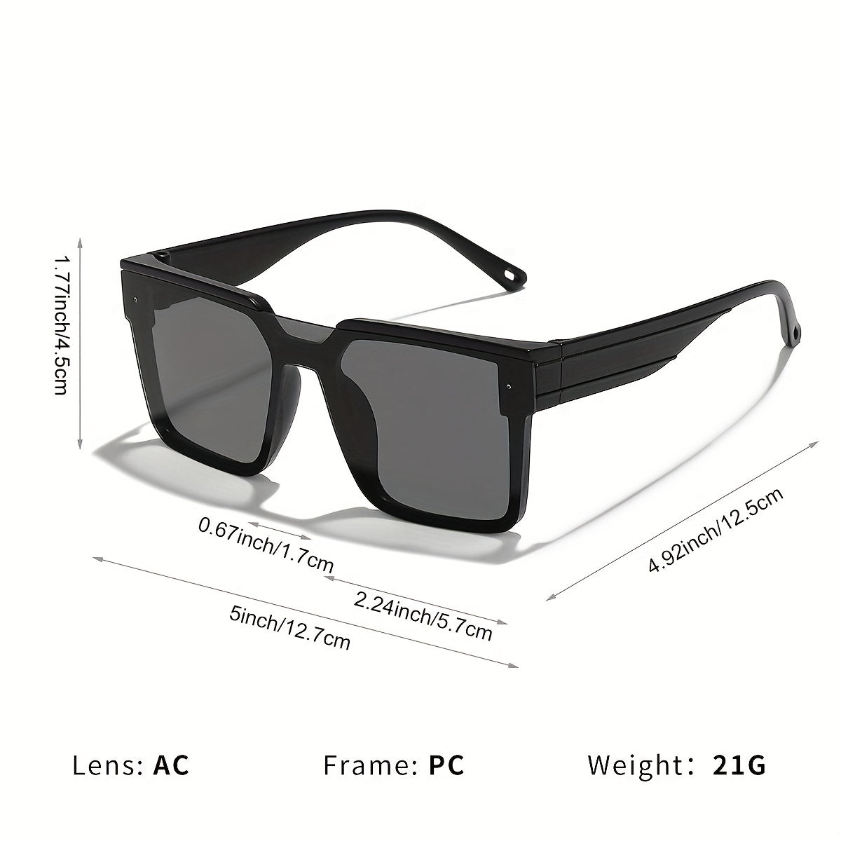 Square Frame Sun Protection Sunglasses for Boys Girls Teens