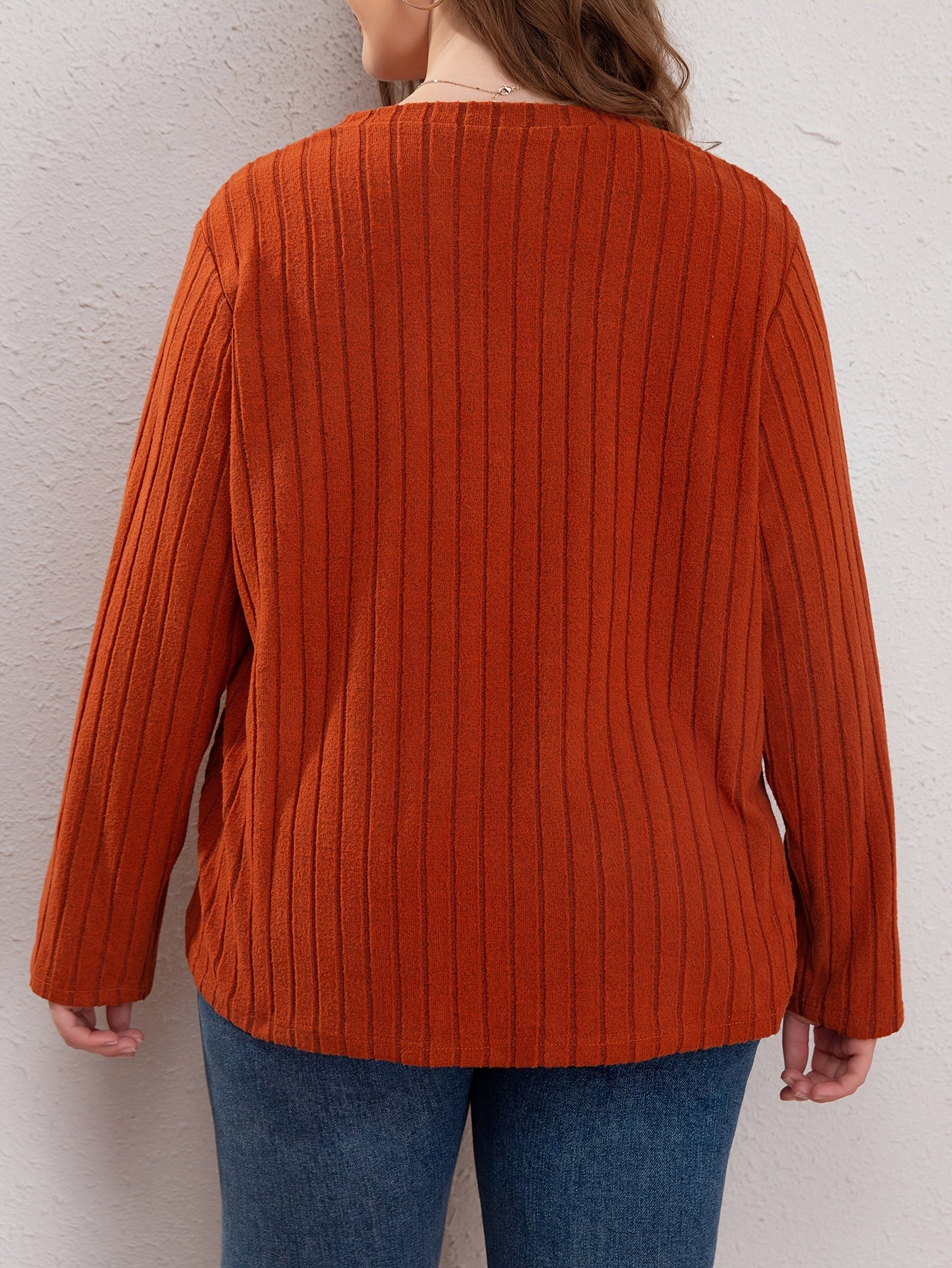 V Neck Long Sleeve Sweater