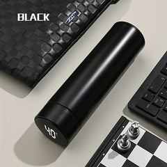 Stainless Steel Insulated Cup with Digital Display & Tea Infuser