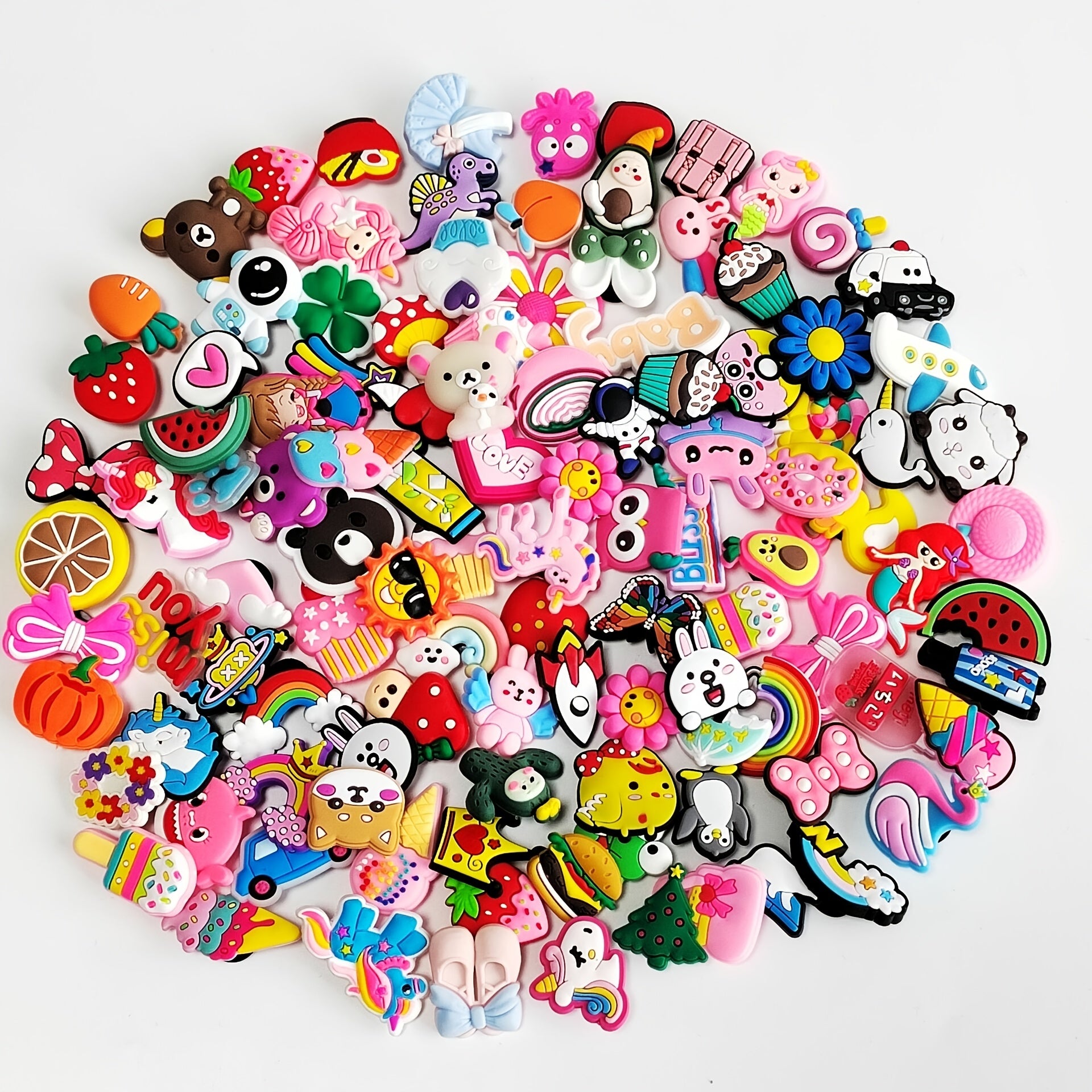 Cartoon Shoe Charms Random Shoe Decoration For DIY Clog Sandals Bracelets