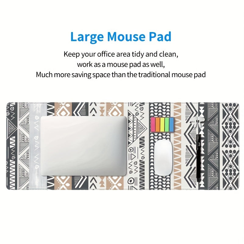 Boho Large Mouse Pad Office Desk Accessory Geometric Art