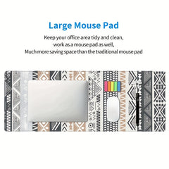 Boho Large Mouse Pad Office Desk Accessory Geometric Art