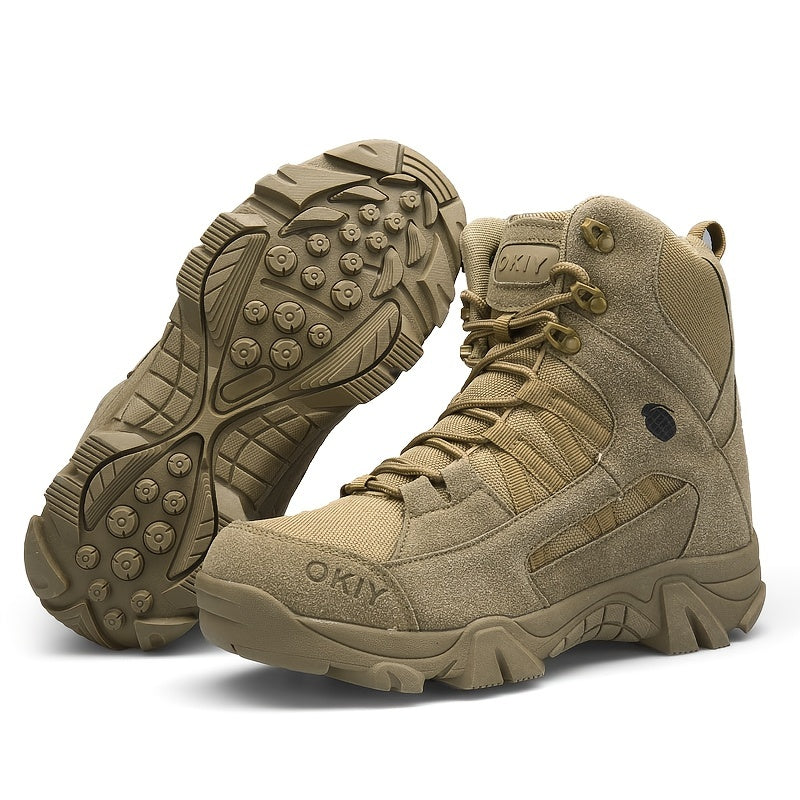 Men's Suede Hiking Boots Wear Resistant Non Slip Outdoor Shoes